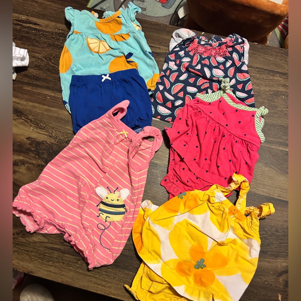 Newborn summer and 4th of July outfits